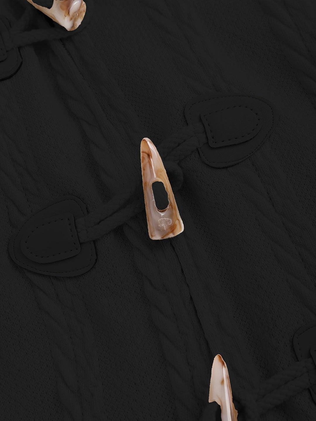 Geertruida | Women's Fur Trim Hooded Toggle Swing Coat 6