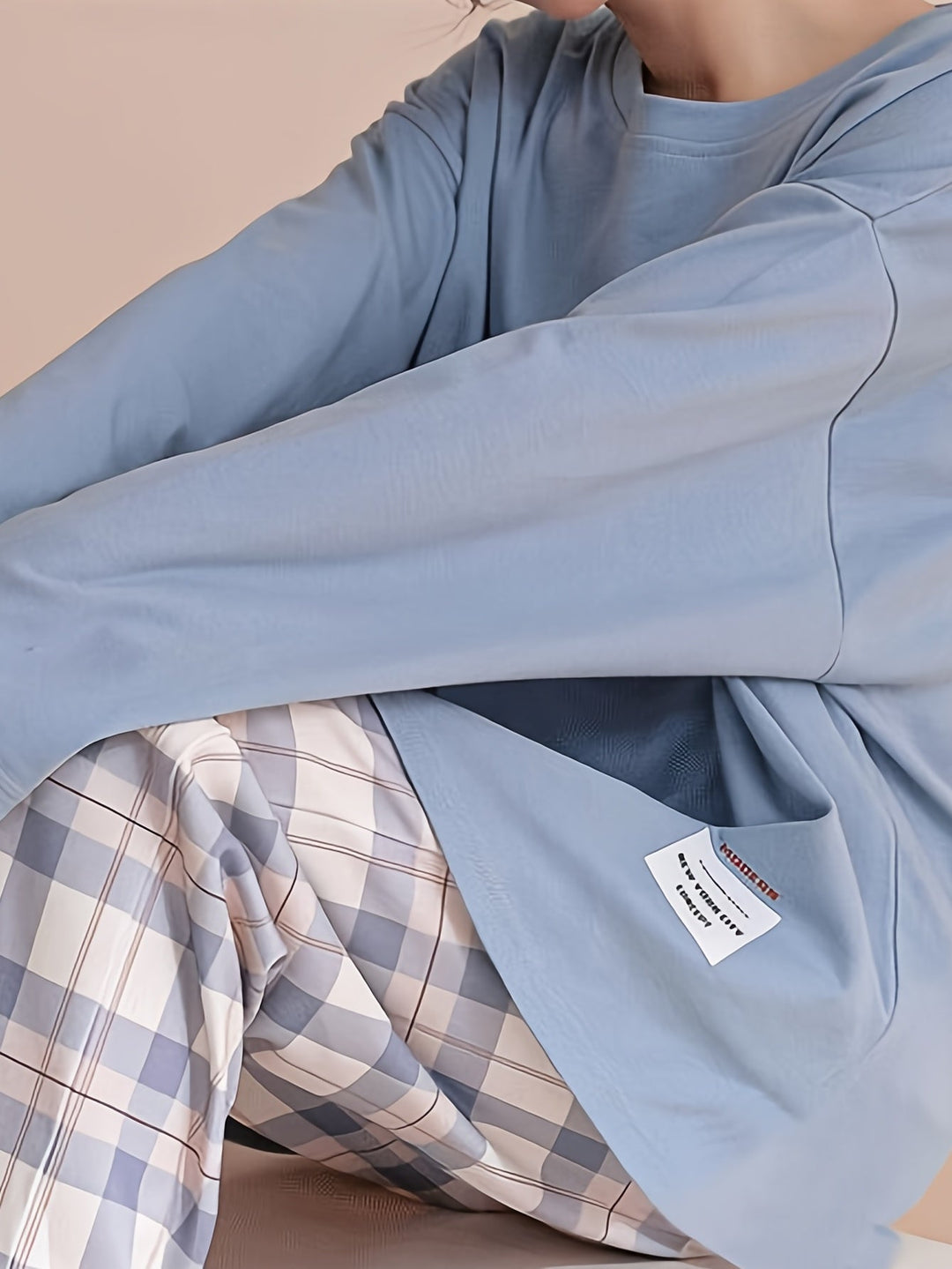 Genevieve | Women's Plaid Pajamas Set Long Sleeve 11