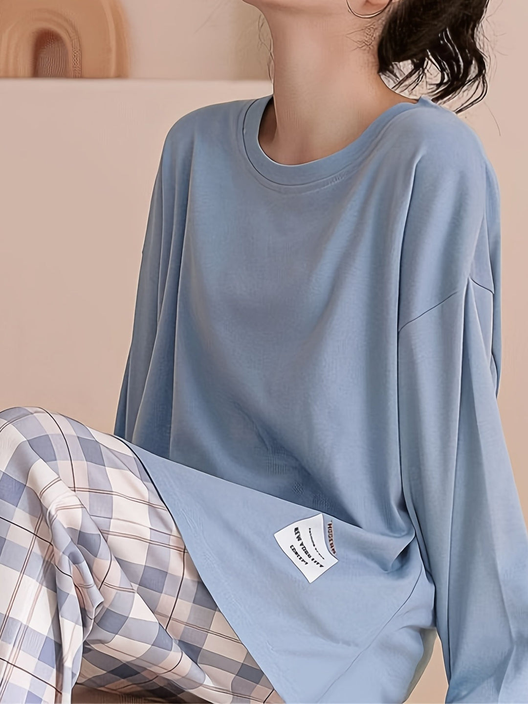 Genevieve | Women's Plaid Pajamas Set Long Sleeve 12