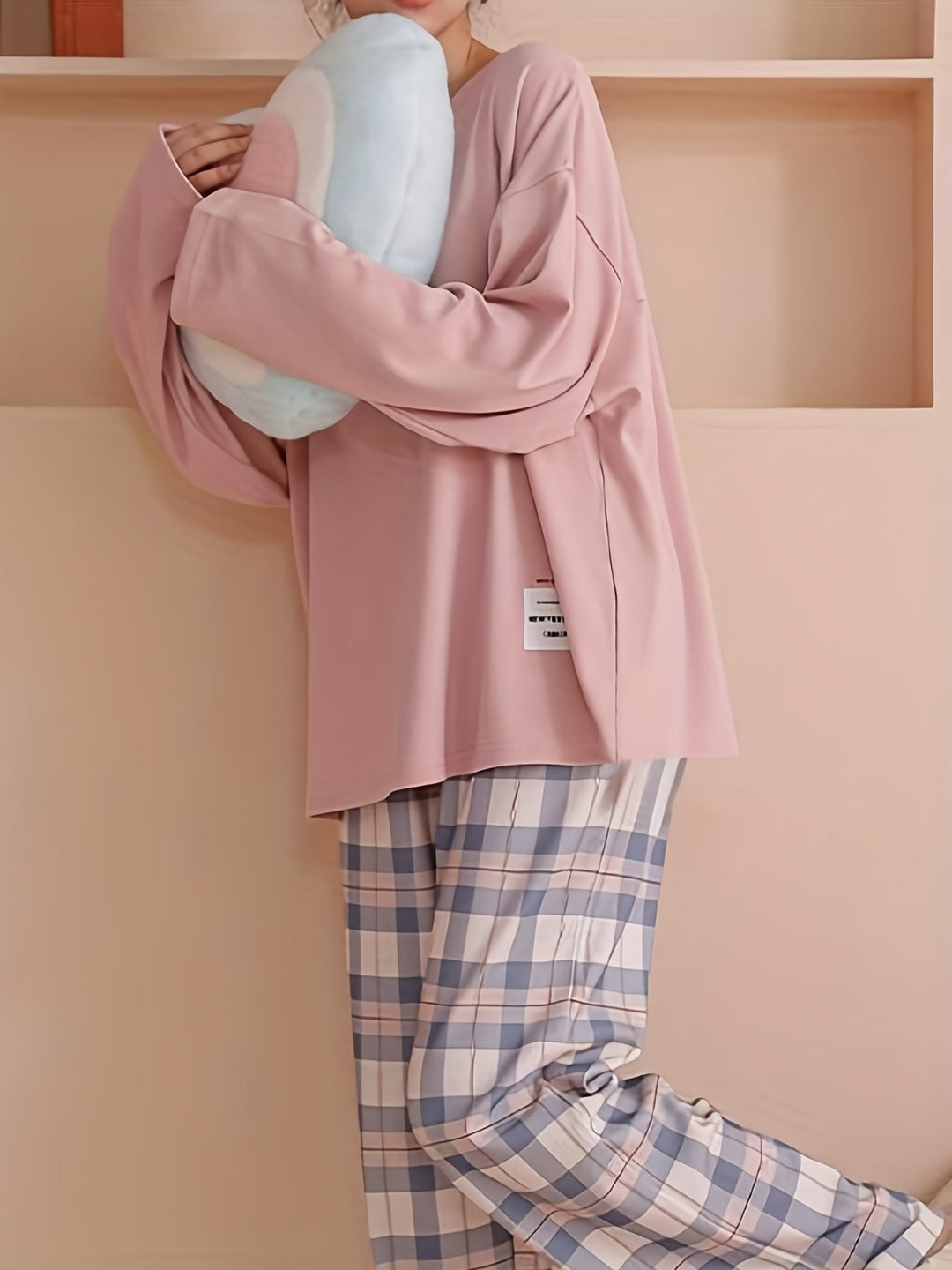 Genevieve | Women's Plaid Pajamas Set Long Sleeve 6