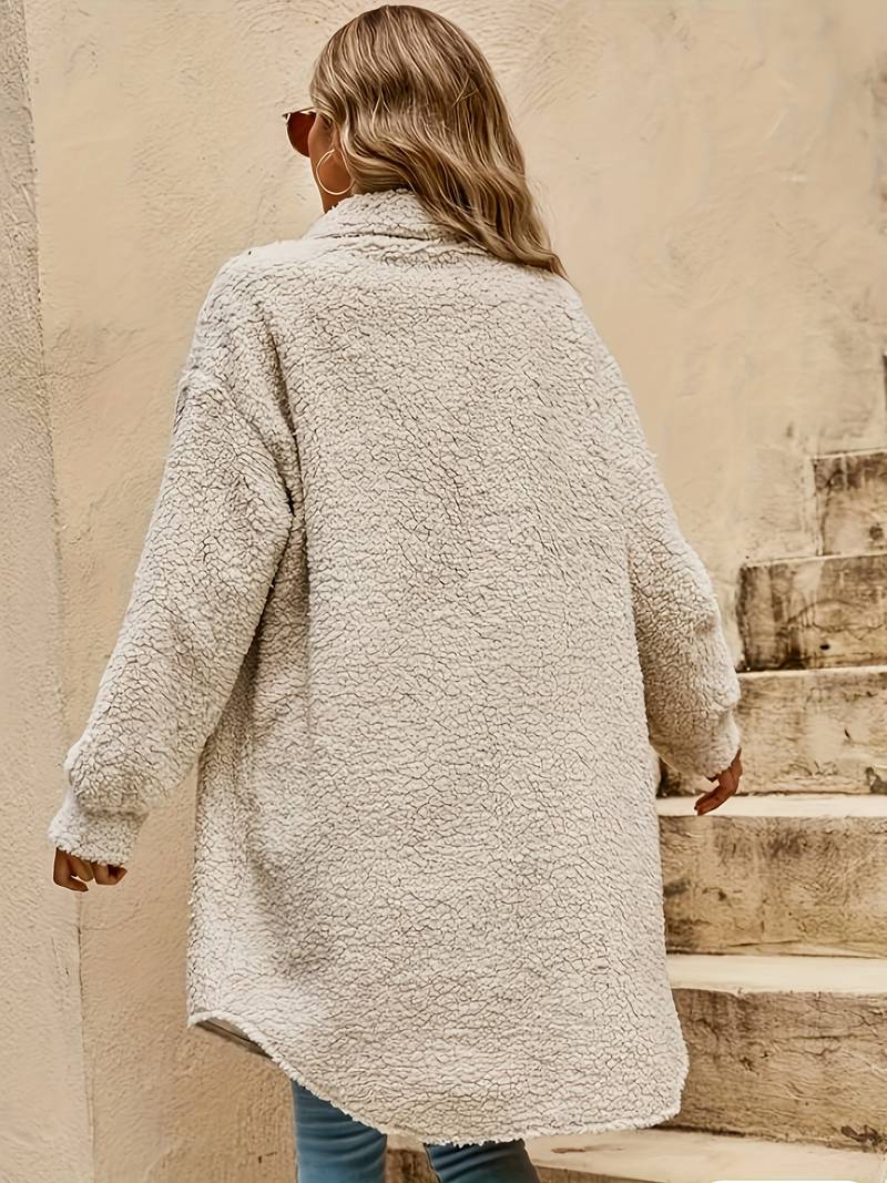 Georgia | Women's Teddy Coat Fleece Sherpa Jacket Oversized 2