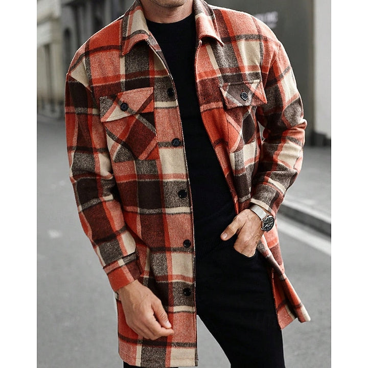 Gijsbert | Men's Plaid Flannel Shirt Jacket Shacket 1