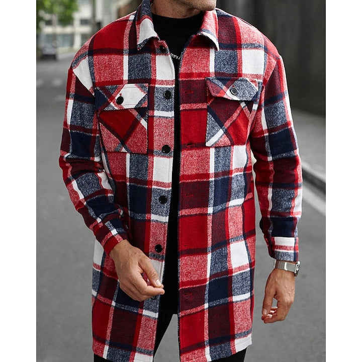Gijsbert | Men's Plaid Flannel Shirt Jacket Shacket 10