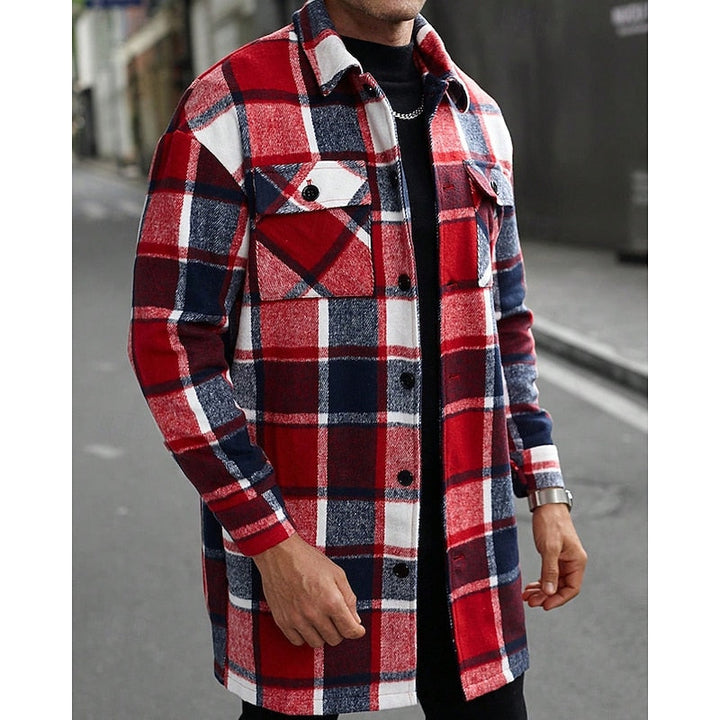 Gijsbert | Men's Plaid Flannel Shirt Jacket Shacket 11