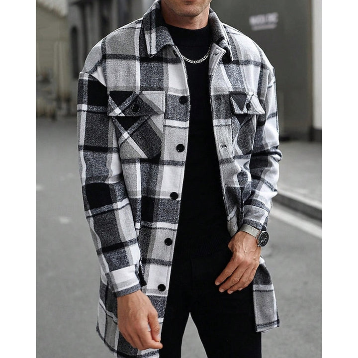 Gijsbert | Men's Plaid Flannel Shirt Jacket Shacket 5
