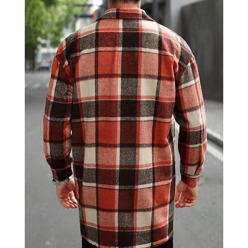 Gijsbert | Men's Plaid Flannel Shirt Jacket Shacket 7