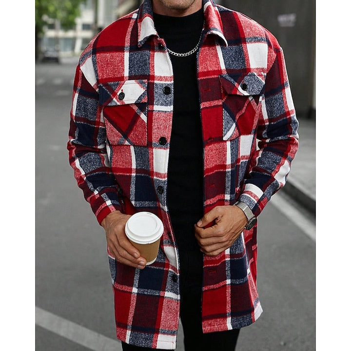 Gijsbert | Men's Plaid Flannel Shirt Jacket Shacket 9