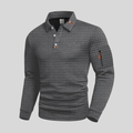 Gosse | Men's Long Sleeve Waffle Polo Shirt