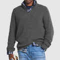Grayson - Ribbed Quarter-Zip Knit Sweater