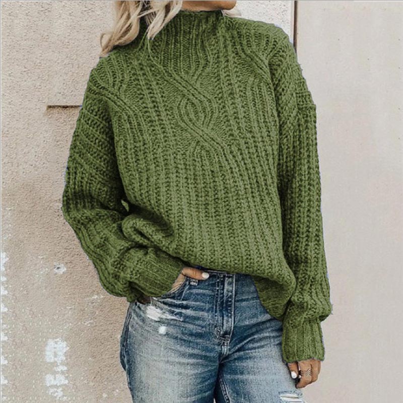 Greetje | Women's Turtleneck Sweater Chunky Knit Oversized Pullover 1