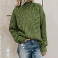 Greetje | Women's Turtleneck Sweater Chunky Knit Oversized Pullover