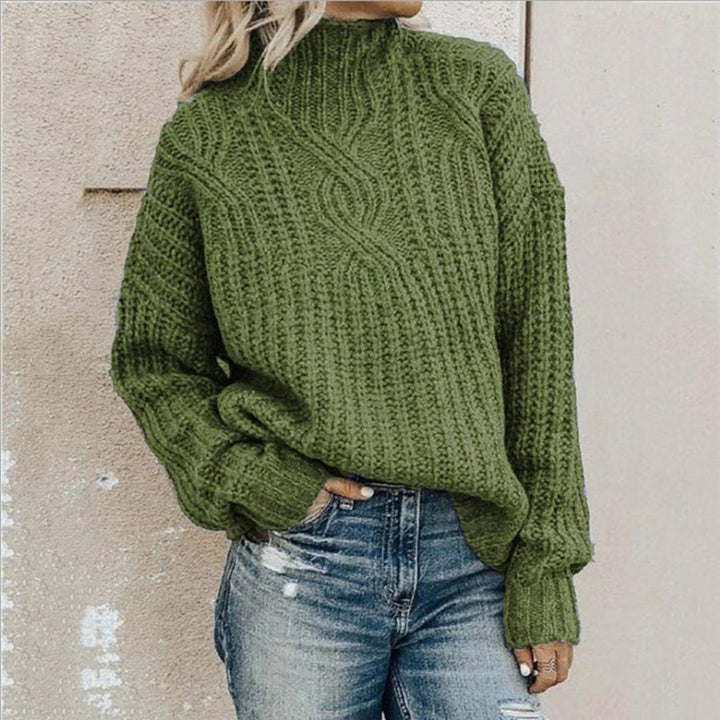 Greetje | Women's Turtleneck Sweater Chunky Knit Oversized Pullover 1