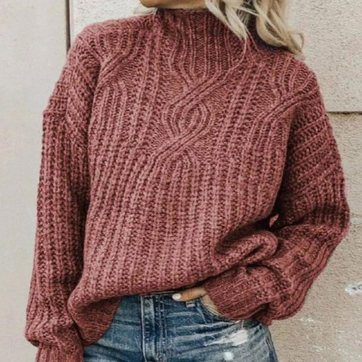 Greetje | Women's Turtleneck Sweater Chunky Knit Oversized Pullover 3
