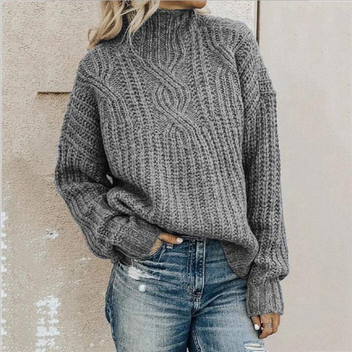 Greetje | Women's Turtleneck Sweater Chunky Knit Oversized Pullover 4
