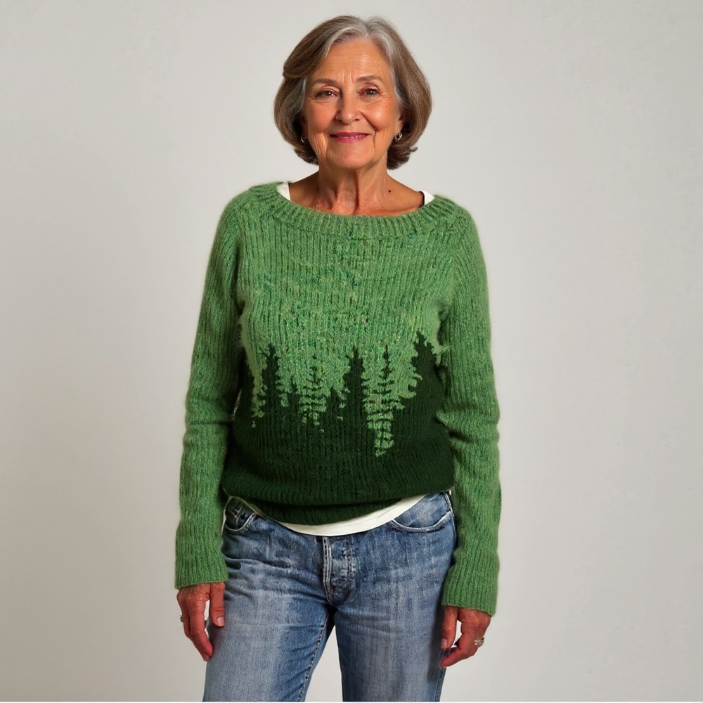 Greta - Nordic Forest Knit Sweater 2