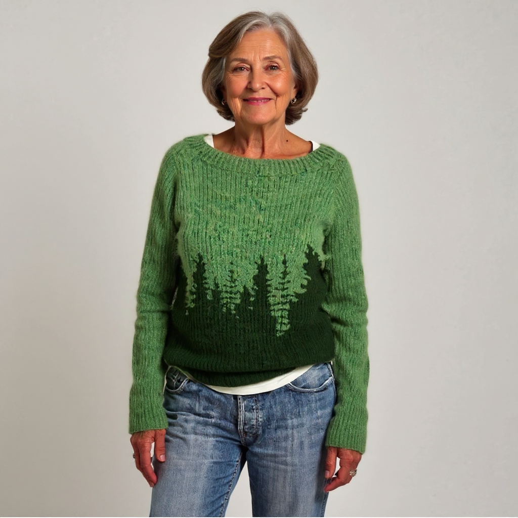 Greta - Nordic Forest Knit Sweater 2