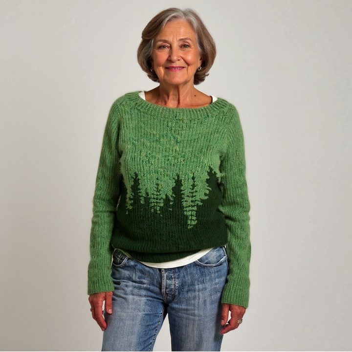 Greta - Nordic Forest Knit Sweater 2