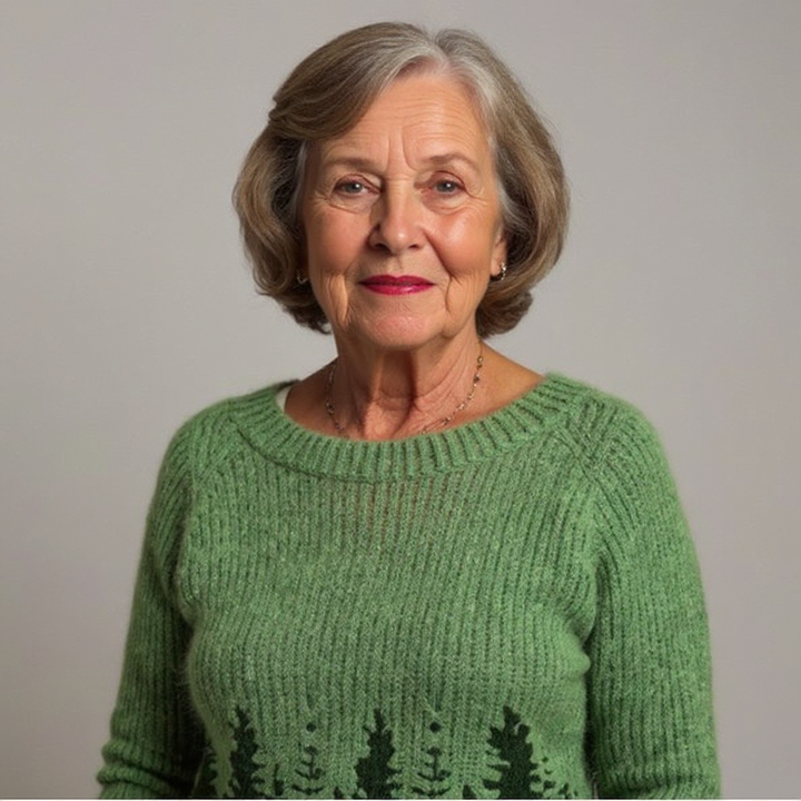 Greta - Nordic Forest Knit Sweater 4