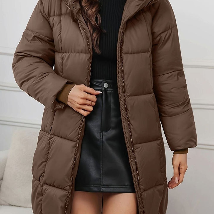 Hanna | Women's Long Puffer Coat Quilted Hooded Warm Winter 1