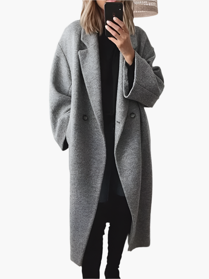 Hanneke | Women's Oversized Coat Long Overcoat Winter 1
