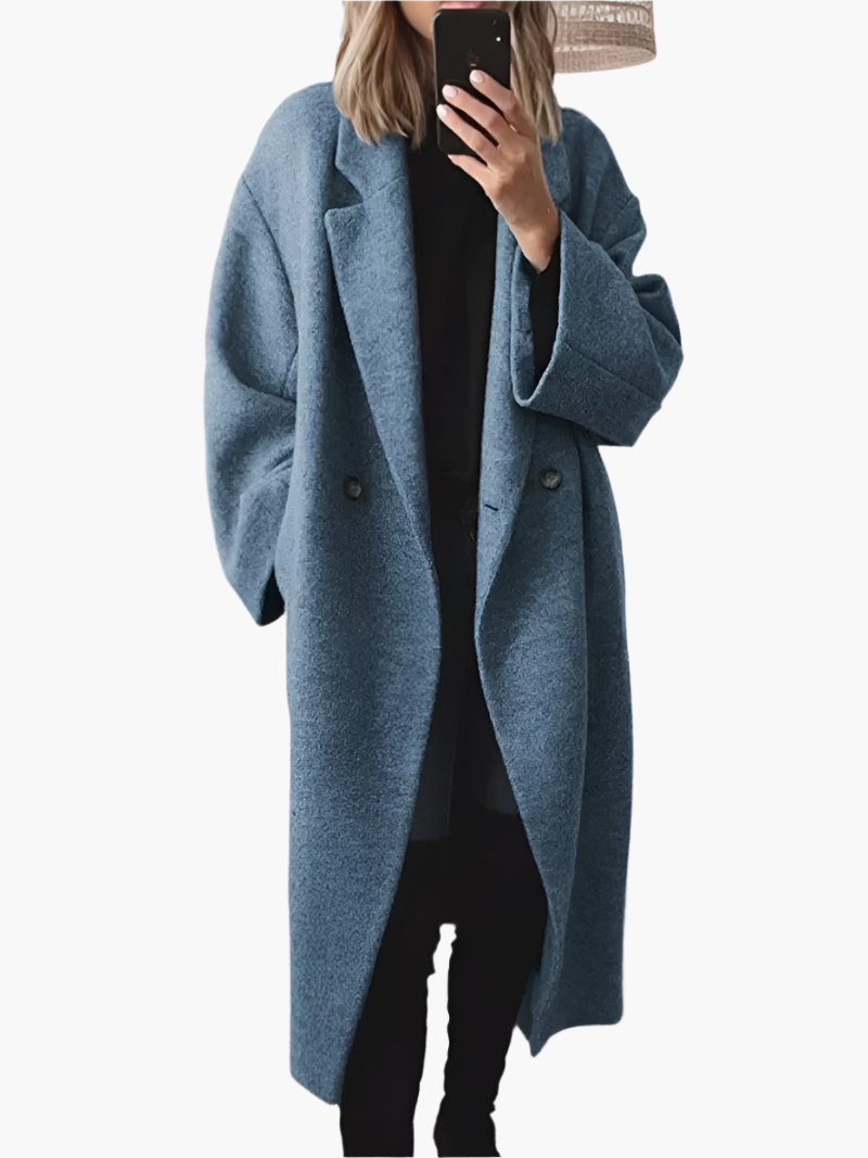 Hanneke | Women's Oversized Coat Long Overcoat Winter 3