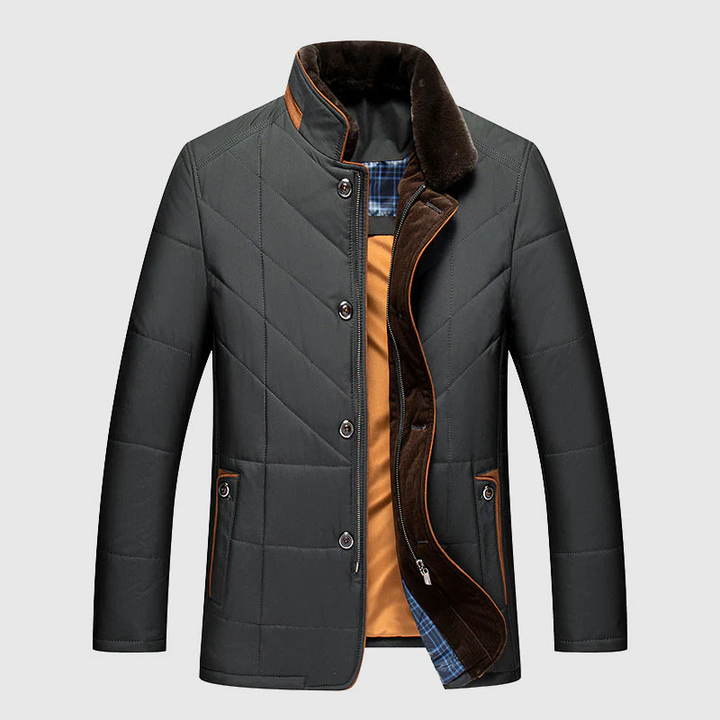 Harm | Men's Puffer Jacket Quilted Winter Warm Insulated 2