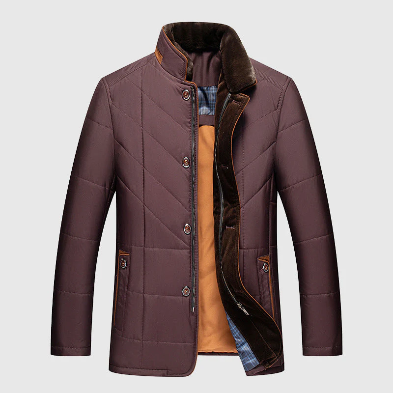 Harm | Men's Puffer Jacket Quilted Winter Warm Insulated 3