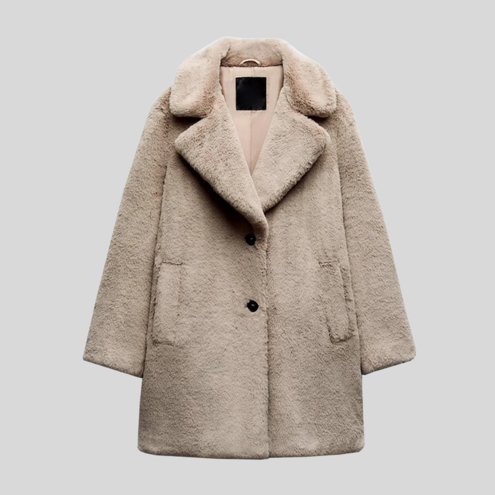 Harriet | Women's Teddy Coat Wool Winter Double Breasted 2