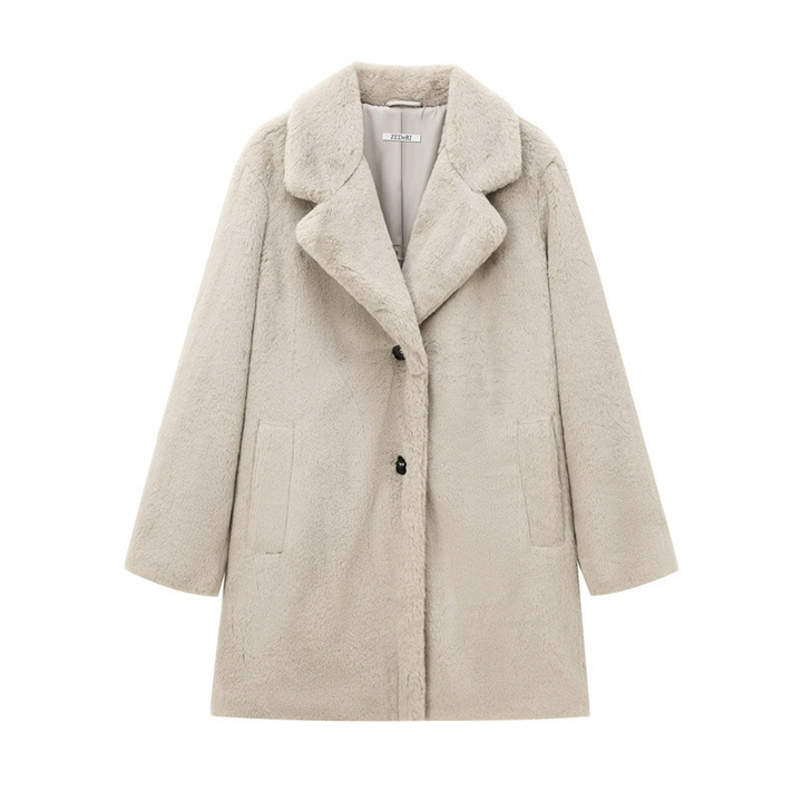 Harriet | Women's Teddy Coat Wool Winter Double Breasted 3