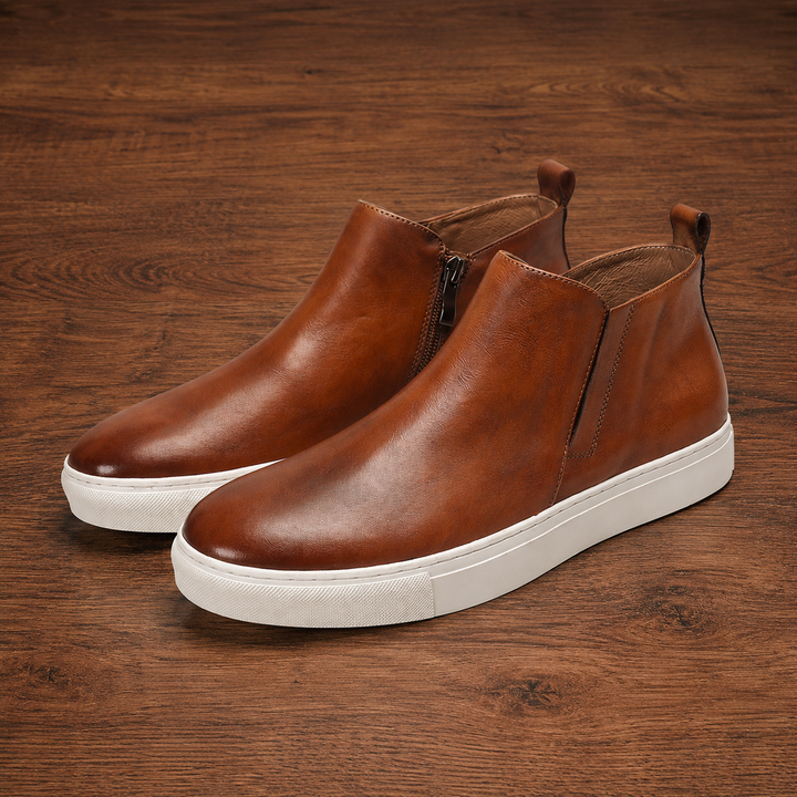 Hayes | Men's Slip On Boots Chelsea Leather High Top Casual 2