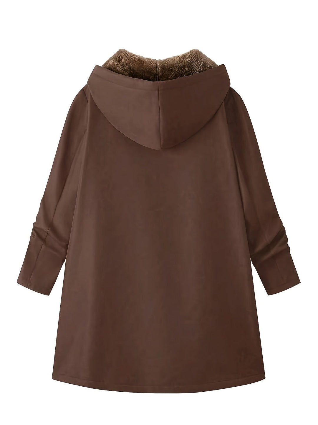 Hendrikje | Women's Long Fleece Lined Hooded Coat 12