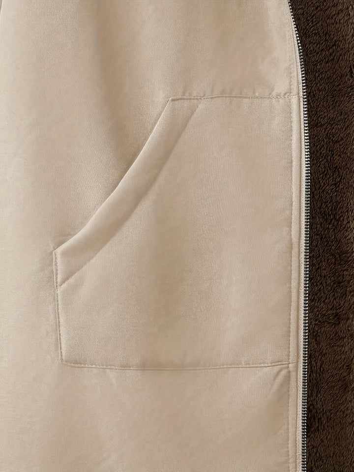 Hendrikje | Women's Long Fleece Lined Hooded Coat 9