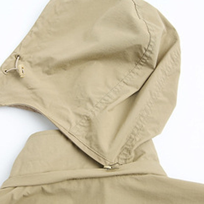 Men's Hooded Cargo Utility Jacket – Detail View