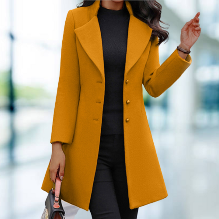 Hilde - Long Lapel Swing Coat 2