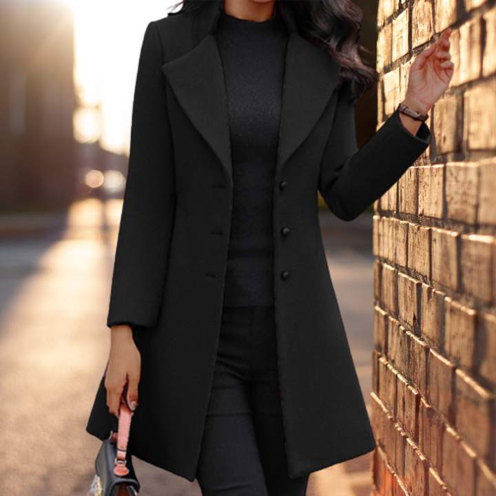 Hilde - Long Lapel Swing Coat 3