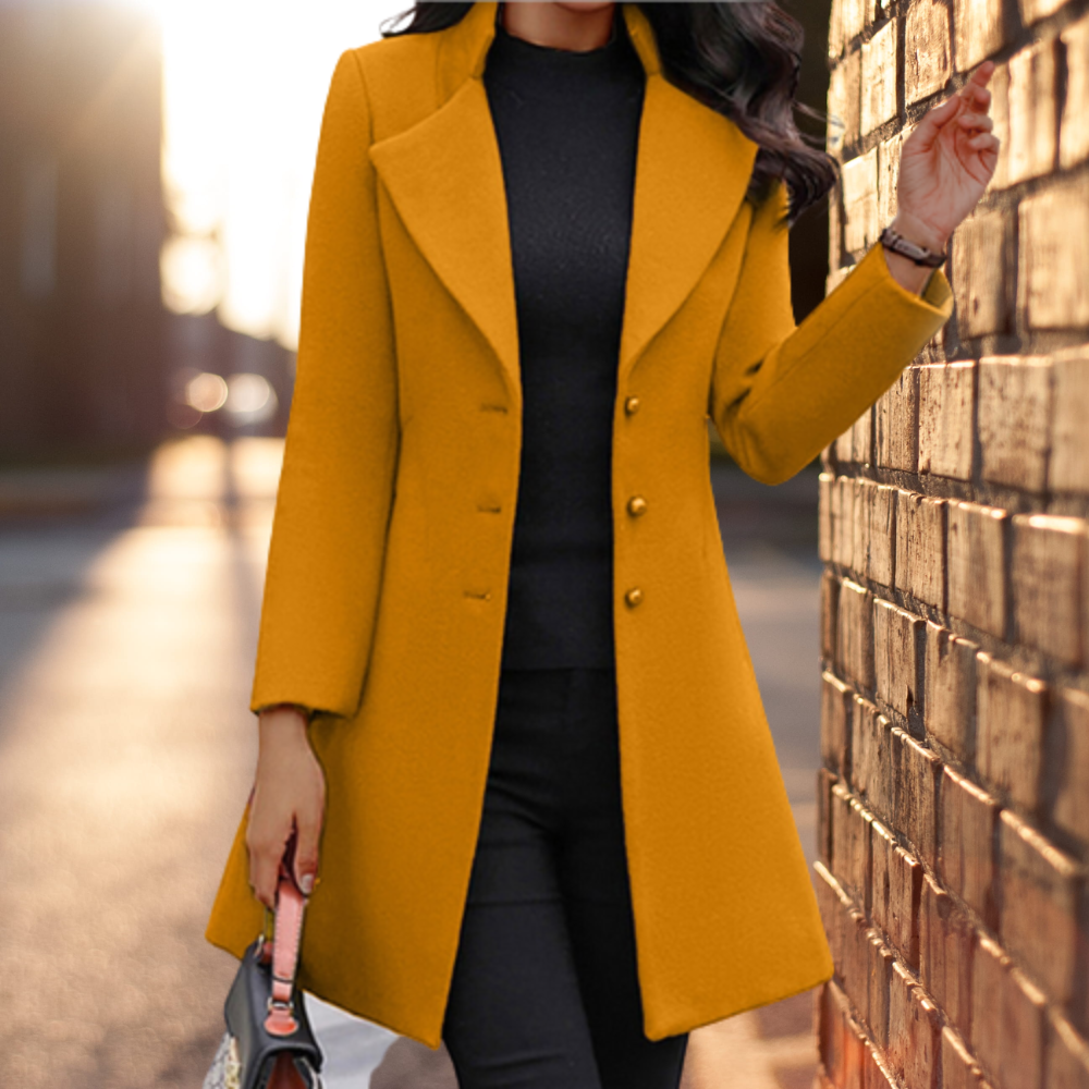 Hilde - Long Lapel Swing Coat 4