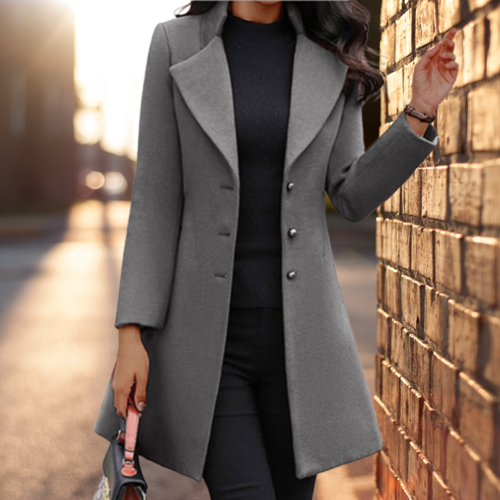Hilde - Long Lapel Swing Coat 6