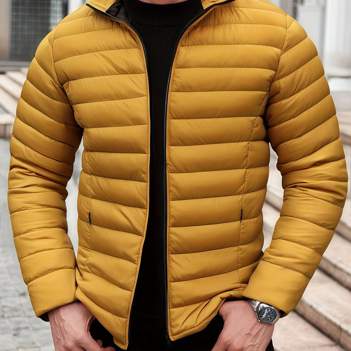 Hugo | Men's Lightweight Puffer Jacket Fleece Lined Winter Insulated 1