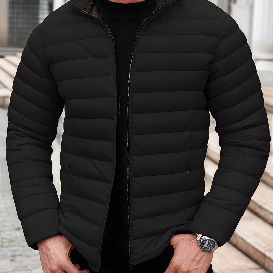 Hugo | Men's Lightweight Puffer Jacket Fleece Lined Winter Insulated 2