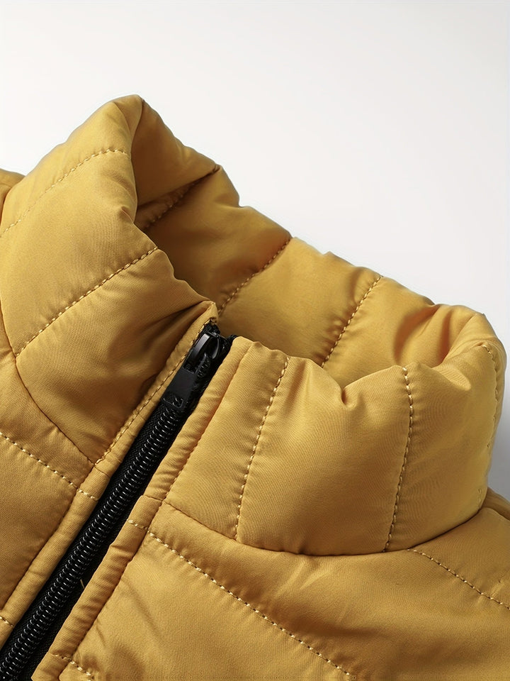 Hugo | Men's Lightweight Puffer Jacket Fleece Lined Winter Insulated 6