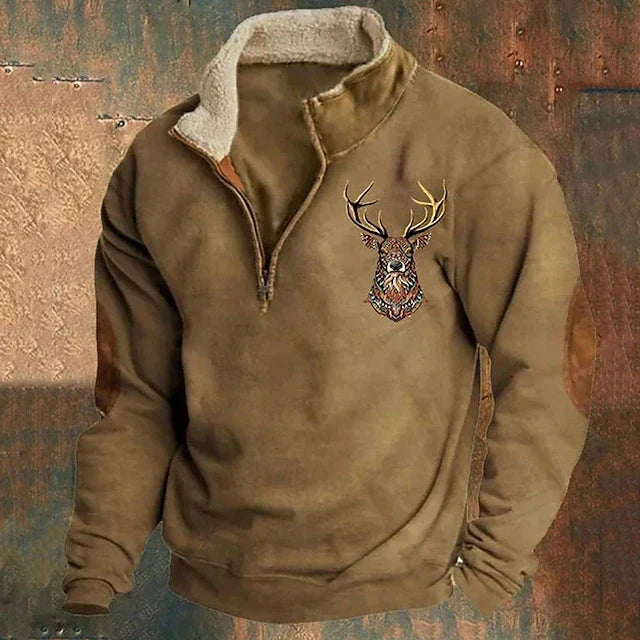 Hunter - Sherpa Collar Quarter-Zip Pullover 1