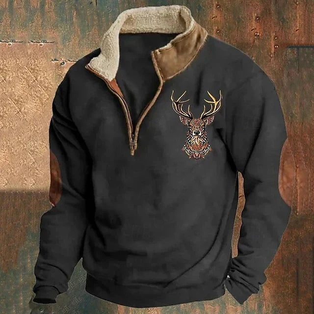 Hunter - Sherpa Collar Quarter-Zip Pullover 2