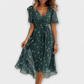 Annegret |  Elegant V-Neck Dress