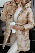 Nolwen |  Elegant Winter Coat with Hood & Padding
