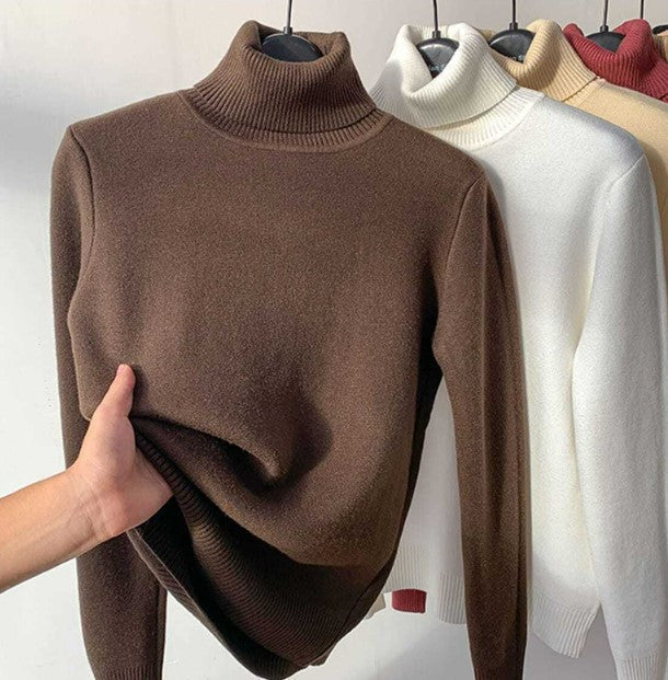 Ineke | Women's Turtleneck Sweater Knit Pullover Mock Neck 2