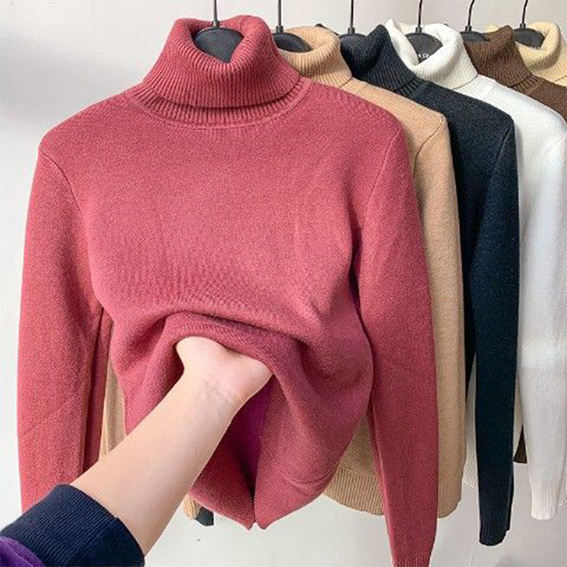 Ineke | Women's Turtleneck Sweater Knit Pullover Mock Neck 3