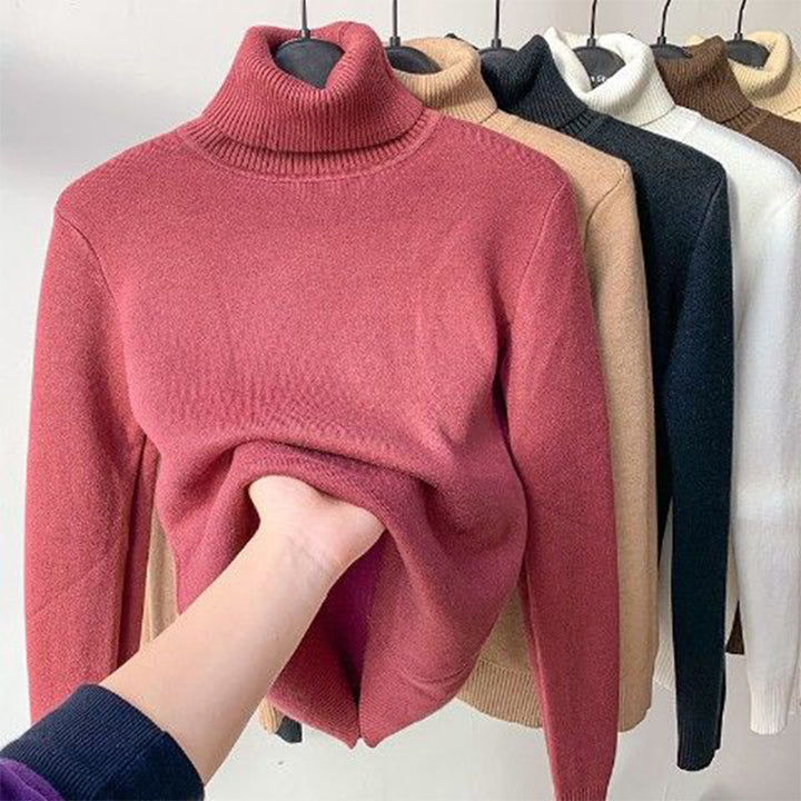 Ineke | Women's Turtleneck Sweater Knit Pullover Mock Neck 3