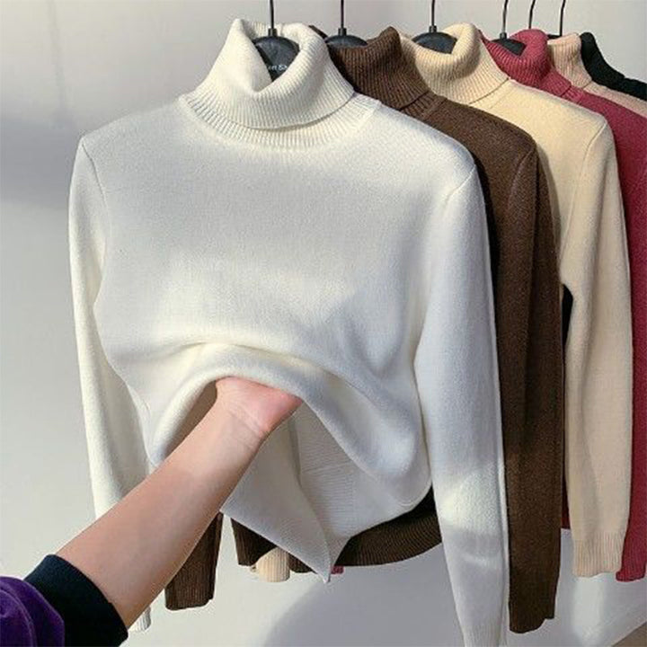 Ineke | Women's Turtleneck Sweater Knit Pullover Mock Neck 5