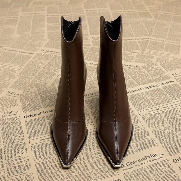 Ingrid | Women's Leather Boots Heeled Ankle 2