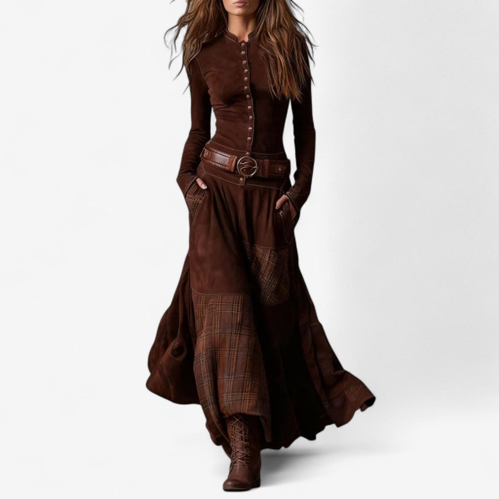 IRIS - ELEGANT TIMELESS FALL MAXI DRESS 2